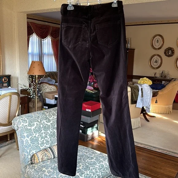Brown velvet boot cut jeans size 8 - Picture 3 of 6